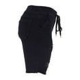 thumbnail image 5 of Gubotare Women's High Waisted Bermuda Shorts Stretchy Knee Length Jean Shorts (Black,Size XXL), 5 of 6