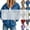 Gray, variant on Oversized Hoodies for Women Sevevn Fashion Casual Solid Color Fleece Hooded Half-Zip Oversized Fleece Hoodie Winter Sweatshirt with Pockets Blue L