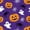 Ghost Pumpkin, variant on decorUhome Round Spandex Fitted Tablecloth for 36"-44" Tables, Washable Picnic Table Cover with Elastic, Washable Reusable Table Cloth for Dining, Blue Flower