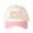 Pink, variant on JESUS THE WAY, THE TRUTH, THE LIFE Letter Embroidered Color Block Trucker Hat Unisex Adjustable Cotton Breathable Fashion Cap for Travel Daily Wear