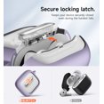 thumbnail image 6 of Suritch Case for AirPods 4 Generetion Wireless Earbuds Compatible with MagSafe Charging, with Secure Lock, Carabiner and Cleaning Kit, Purple, 6 of 9
