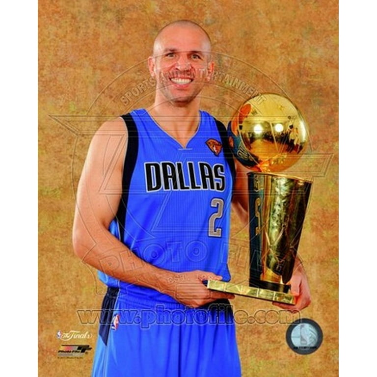 Jason Kidd with the 2011 NBA Championship Trophy Game 6 of the