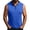 Blue, variant on Men's Casual Sporty Hooded Sleeveless Vest, Breathable Solid Color Pullover for Spring Fall, Layering Piece,Army Green,L