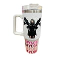thumbnail image 1 of Termo de acero inoxidable Fartmex color blanco, Taylor Swift de 30 Oz, 1 of 3