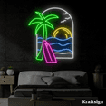 thumbnail image 2 of Craftnamesign Beach Landscape Neon Sign, Beach Club Decor, Living Room Decor, 2 of 4