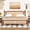 Walnut + Pine + King, variant on King Pine wooden Bed with Rattan Headboard and Footboard, with Central Enhanced Bed Platform ,Espresso