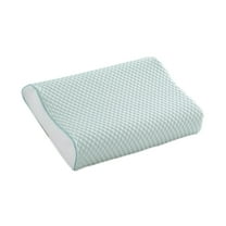 EazyTech Cooling Massage Pillowcase for Contoured Support ,16x24in Breathable Thin Summer Pillow Case for Neck, Cervical Pillow,Latex Pillow ,Wrinkle & Stain Resistant for Home Comfort Green