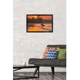 thumbnail image 2 of Surfing - Morning Walk Wall Poster, 14.725" x 22.375", Framed, 2 of 3