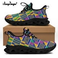 thumbnail image 1 of Noisydesigns - Zapatillas deportivas transpirables de malla de aire para hombre, talla 48, con estampados geométricos africanos, ligeras e informales para verano, 1 of 6