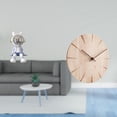thumbnail image 2 of Estatua de nórdico, reloj de pared de madera maciza, diseño creativo, adorno decorativo para estantería, entrada, sala de estar, decoración, 2 of 8