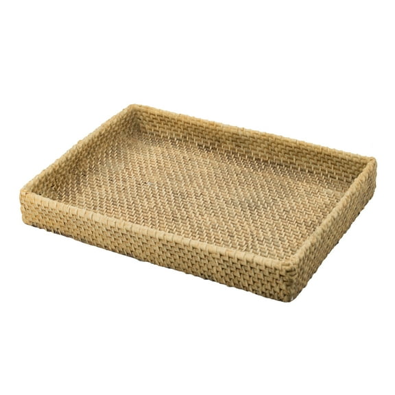 Woven Decorative Tray - Natural Finish