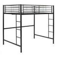 thumbnail image 5 of Walker Edison Sunset Modern Powder-Coated Steel Metal Full Loft Bunk Bed - Black, 5 of 9
