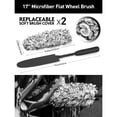 thumbnail image 2 of Car Wheel Brush Set, 8 Piece Kit with Soft Bristle Tire Brush, Microfiber Brush, Rim Cleaner & Detailing Tools, 2 of 9