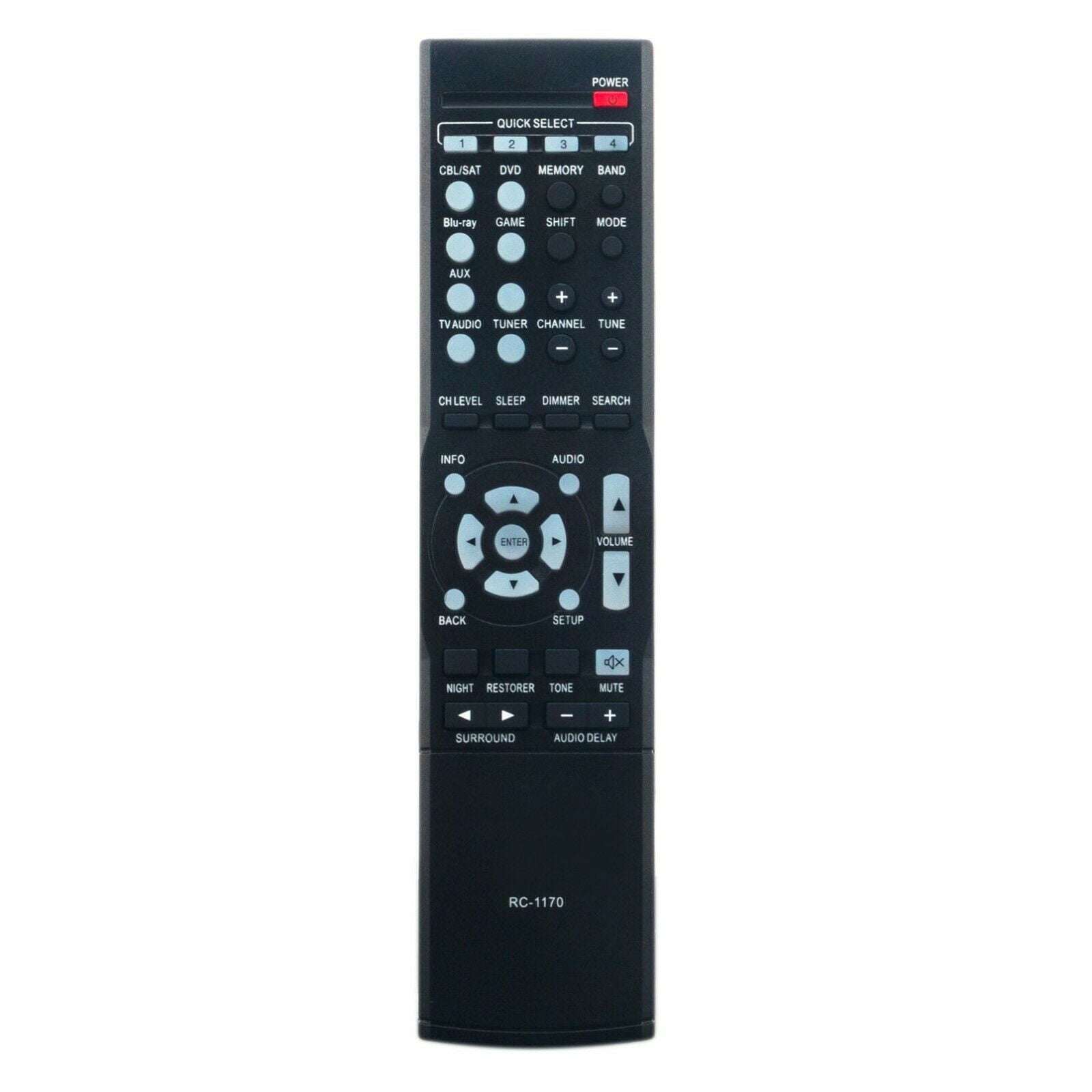 RC-1170 Replace Remote for Denon Receiver AVR-1513 DHT-1513BA AVR-1612 AVR-1622