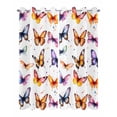 thumbnail image 2 of nqOlkjepod Outdoor Curtains for Patio Waterproof, Spring Butterfly Outdoor Privacy Panels Grommet, Summer Watercolor Farmhouse Blackout Outside Curtains for Porch/Cabana/Pergola 54"x84", 2 Panels, 2 of 8