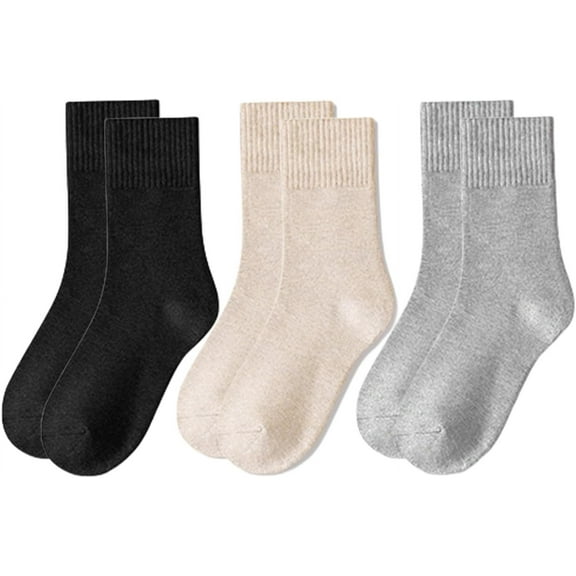 3 Pairs Bamboo Mini Womens Crew Socks(5-10)