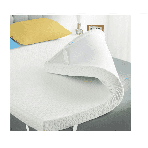 Mattress Topper Full,3 Inch Green Tea Memory Foam Mattress Topper with Zippered Bamboo Cover, Cloud-Like Soft