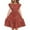 Red, variant on Plebaso Dresses for Girls Ruffle Sleeve Tiered A-Line Dresses Casual Summer Kids Girls Flowy Sundress