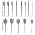 thumbnail image 4 of 13pcs Woodworking Spade Bit Set Drill Bit Spade Bits Small Paddle Bits Sets for Wood, 4 of 9