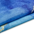 thumbnail image 4 of 4Pcs Marble Shower Curtain Set with 12 Hooks Bathroom Set with Shower Curtain Rugs U-shaped, 4 of 8
