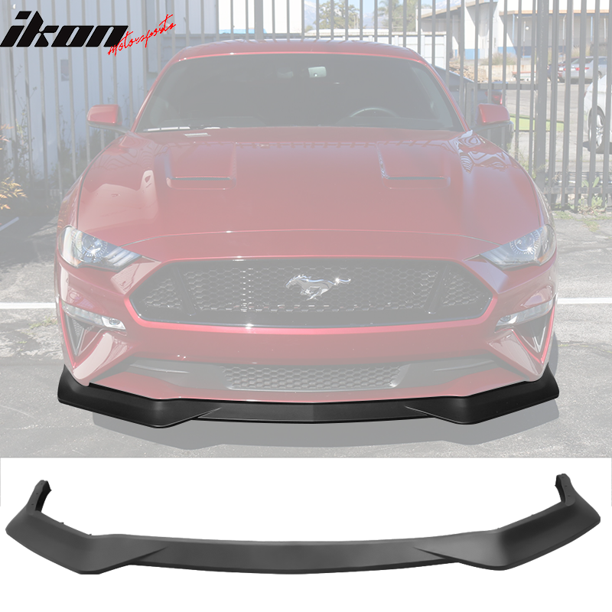 Compatible With 18 Ford Mustang Gt R Spec Unpainted Pp Front Bumper Lip Splitter Walmart Com Walmart Com