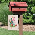 thumbnail image 4 of Verano al aire libre decorativo flamenco jardín Banner poliéster Tropical Floral Lino jardín Banner Ormromra CPB-US-DYP72-10, 4 of 5