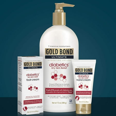 Gold Bond Ultimate Diabetic Skin Relief Lotion, Fragrance Free 13 oz by Gold Bond Ultimate