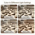 thumbnail image 7 of ODIKA 2'x3' Ultra-Soft Accent Mat, Minimalist Interlocking Shapes Contemporary Block Border Abstract Flowing None Washable, Bare feet friendly, Easy Care Indoor rug for Bedside, Footrest, 7 of 7