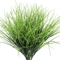 Morttic 4 Bundles Artificial Plants Grass Plastic Greenery Shrub Bushes Plastic Wheat Grass for Indoor Outdoor Home Garden Decoration