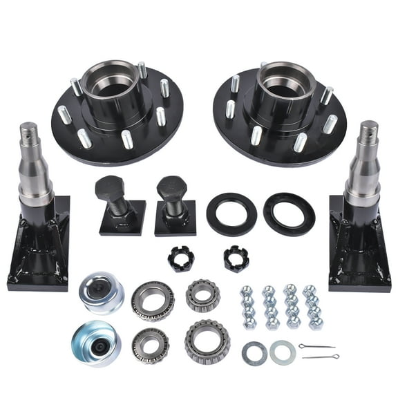 GELUOXI Shipping Container Wheels 8x 6.5 Lug Bolt-on Spindle Kit Heavy Duty 8000LB Hub