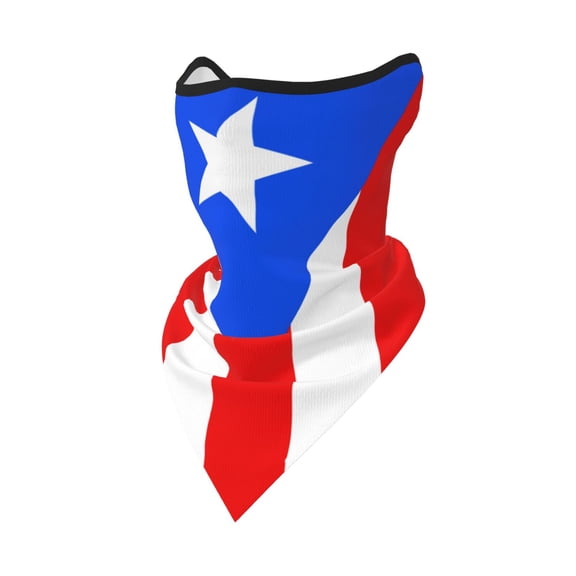 Pr Puerto Rico Flag Bandanas Headband Quick Dry Protection Windproof Multifunctional Print Balaclava