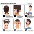 thumbnail image 4 of Peluca larga recta para mujeres Baoblaze Cabello largo Marrón Degradado, 4 of 8