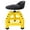 Yellow#3, variant on Pneumatic 360 Degree Swivel Stool, Mechanics Rolling Creeper Seat, Heavy Duty Mechanics Stool, red,