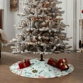 thumbnail image 6 of Bingfone Christmas Tree Skirt Mat Christmas Decoration Interior 48"-Cute Flamingo, 6 of 8