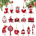 thumbnail image 2 of Colgantes de caramelos rojos de Navidad, muletas de Papá Noel, trenes de Papá Noel, adornos de árbol de Navidad, decoración de Feliz Navidad, 2023, 2 of 4