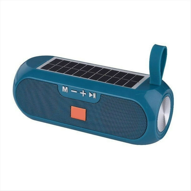 Radio Solar para Exteriores, Radio FM, MP3, Inalámbrica, Bluetooth V4.2, Altavoz, Caja de Sonido, Subwoofer, Graves, Auxiliar, Estéreo HiFi A