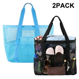 Mesh Shopper Utility Beach Bag Zipper Organizing Tote bag Royal Walmart
