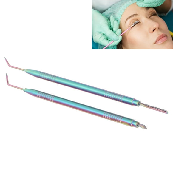 2 In 1 Metal Lash Lift Steel Double Ended Eyelash Separator Tool Eyebrow Rods Eyelash Extension Tool Stainless Tinting