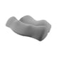 thumbnail image 3 of Almohada cervical, almohada de apoyo para el cuello, almohada de espuma viscoelástica ergonómica y liviana, almohada para dormir para quienes duermen Gris oscuro 46cmx33cm, 3 of 9