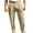 Khaki, variant on Hinvhai Mens Golf Pants Stretch Classic Fit Quick Dry Lightweight Casual Dress Trousers with Pockets White XL(XL)