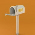 thumbnail image 3 of 12 Sheets  Self-adhesive Mailbox Number Outside Reflective Number Sticker Decal, 3 of 6