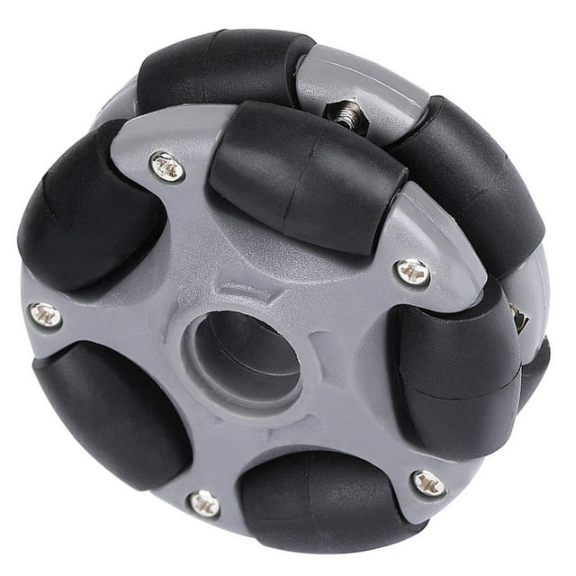 Pieza del vehículo del del de Omni para la automatización robótica de bricolaje, ruedas de goma del coche RC 58 mm, 360 degree Yotijar Ruedas Omni de 58 mm