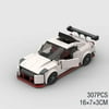 Speed Champions Car Back to the Futured Sets Model Building Bricks Supercar City Super Run Racing Sports Vehicle MOC Technique