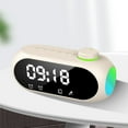 thumbnail image 1 of NARABB Bluetooth Speaker Bluetooth 5.0 Portable Heavy HiFi Sound Quality Stereo Surround Sound Built-in LED Color Lights Alarm Clock Function FM Radio Function, 1 of 9