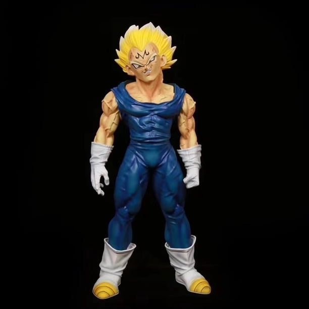 Figuras de acción de Dragon Ball Z de 38CM, GK Majin Vegeta, grandes figuras de PVC, modelos de colección, juguetes para niños, regalosNO box Gong Bohan LED