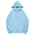 thumbnail image 5 of Bibifish Womens Hoodies Oversized Solid Color Drop Shoulder Hoodie With Pockets Drawstring Comfy Stylish Sweatshirt Tops For Ladies, 5 of 5