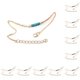 thumbnail image 2 of Guardurnaity Tobilleras Joyas turquesa Estilo simple Accesorios de playa Regalos de San Valentín para mujeres Niñas Fiesta Bodas Oro Type1 NO1 Guardurnaity CBP253785, 2 of 5