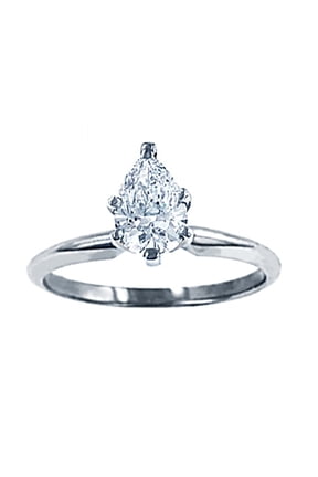 Stunning 0.71 Ct Pear Shape Solitaire Wedding Engagement Ring Beautiful Blend of Women