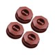 thumbnail image 1 of Paquete de 4 clips para alfombrillas de coche, soporte para fundas, accesorios para automóviles, ligeros Marron oscuro, 1 of 9