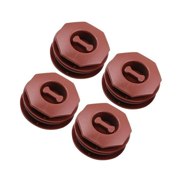 4 piezas de clips para alfombrillas de coche, abrazaderas de sujeción, cierre giratorio de doble capa resistente para mantener Marron oscuro
